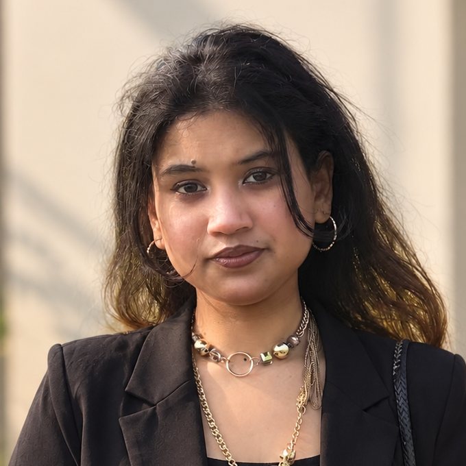Head-and-shoulders portrait of Tanha Asfika Jaman